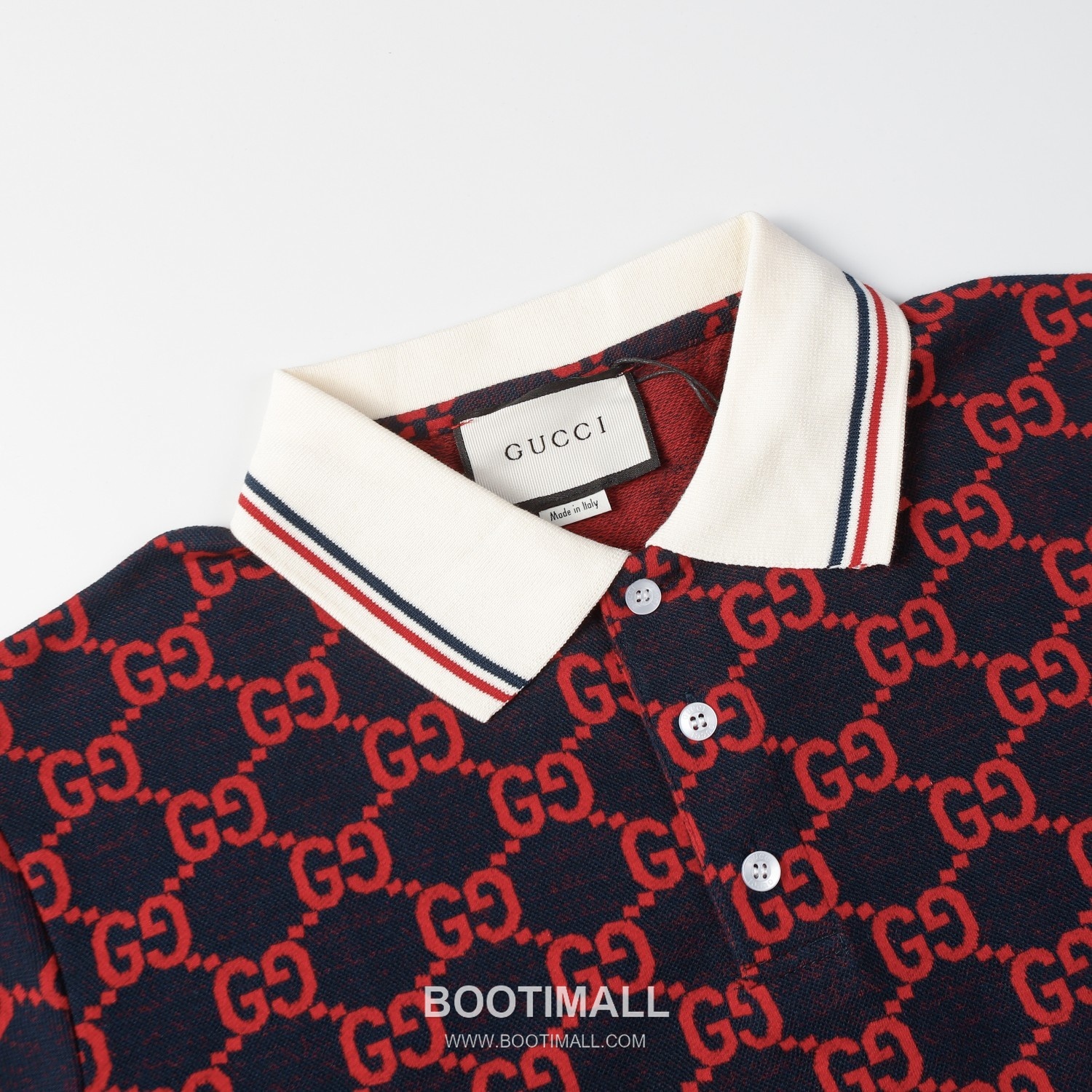 Gucci 2025 S/S Cotton Knit Polo Shirt with Jacquard Logo 구찌 2025SS 코튼 니트 화이트 폴로셔츠 자카드 로고 3