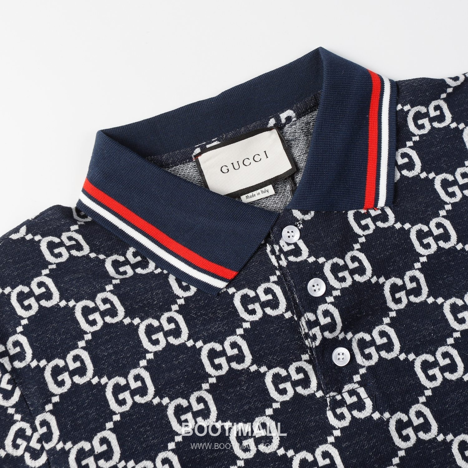 Gucci 2025 S/S Cotton Knit Polo Shirt with Jacquard Logo 구찌 2025SS 코튼 니트 화이트 폴로셔츠 자카드 로고 3