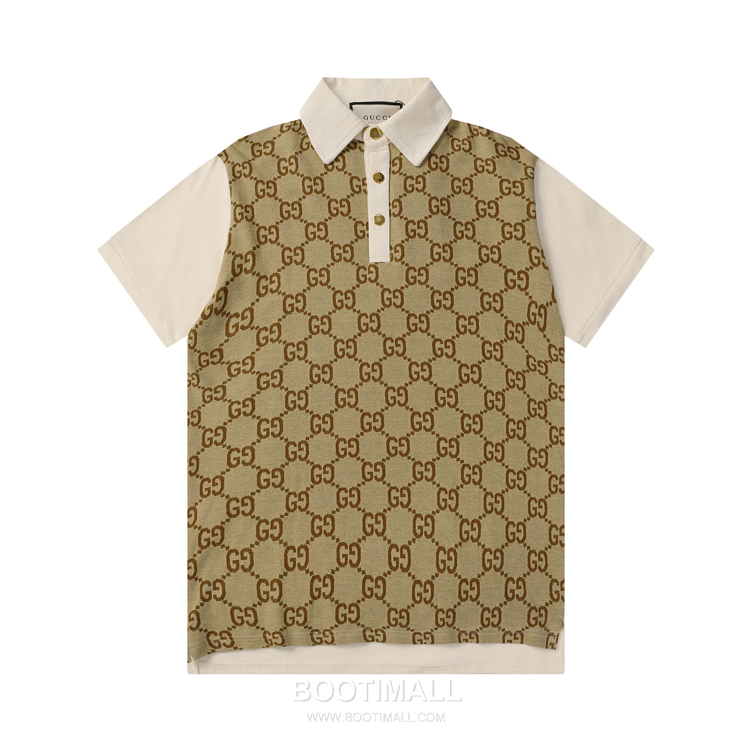 Gucci 2025 S/S Cotton Knit Polo Shirt with Jacquard Logo 구찌 2025SS 코튼 니트 화이트 폴로셔츠 자카드 로고 1