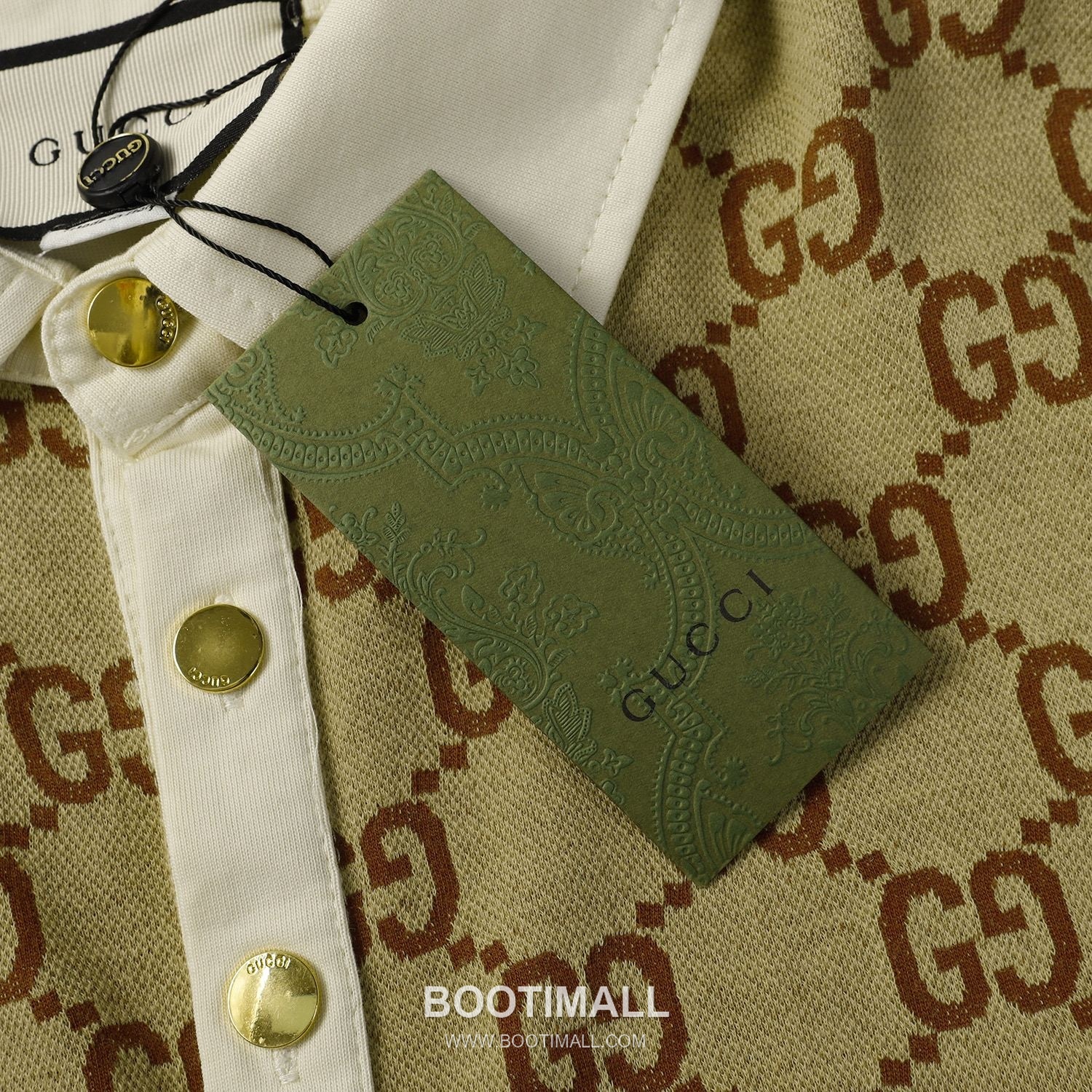 Gucci 2025 S/S Cotton Knit Polo Shirt with Jacquard Logo 구찌 2025SS 코튼 니트 화이트 폴로셔츠 자카드 로고 5