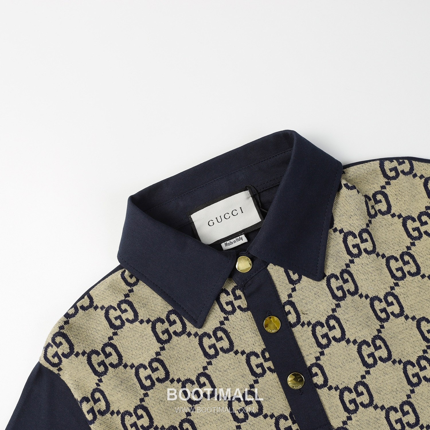 Gucci 2025 S/S Cotton Knit Polo Shirt with Jacquard Logo 구찌 2025SS 코튼 니트 화이트 폴로셔츠 자카드 로고 4
