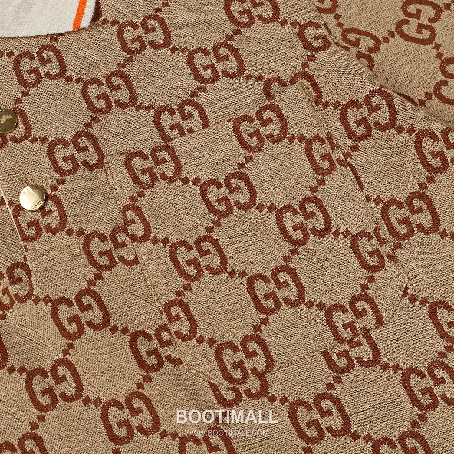 Gucci 2025 S/S Cotton Knit Polo Shirt with Jacquard Logo 구찌 2025SS 코튼 니트 화이트 폴로셔츠 자카드 로고 4