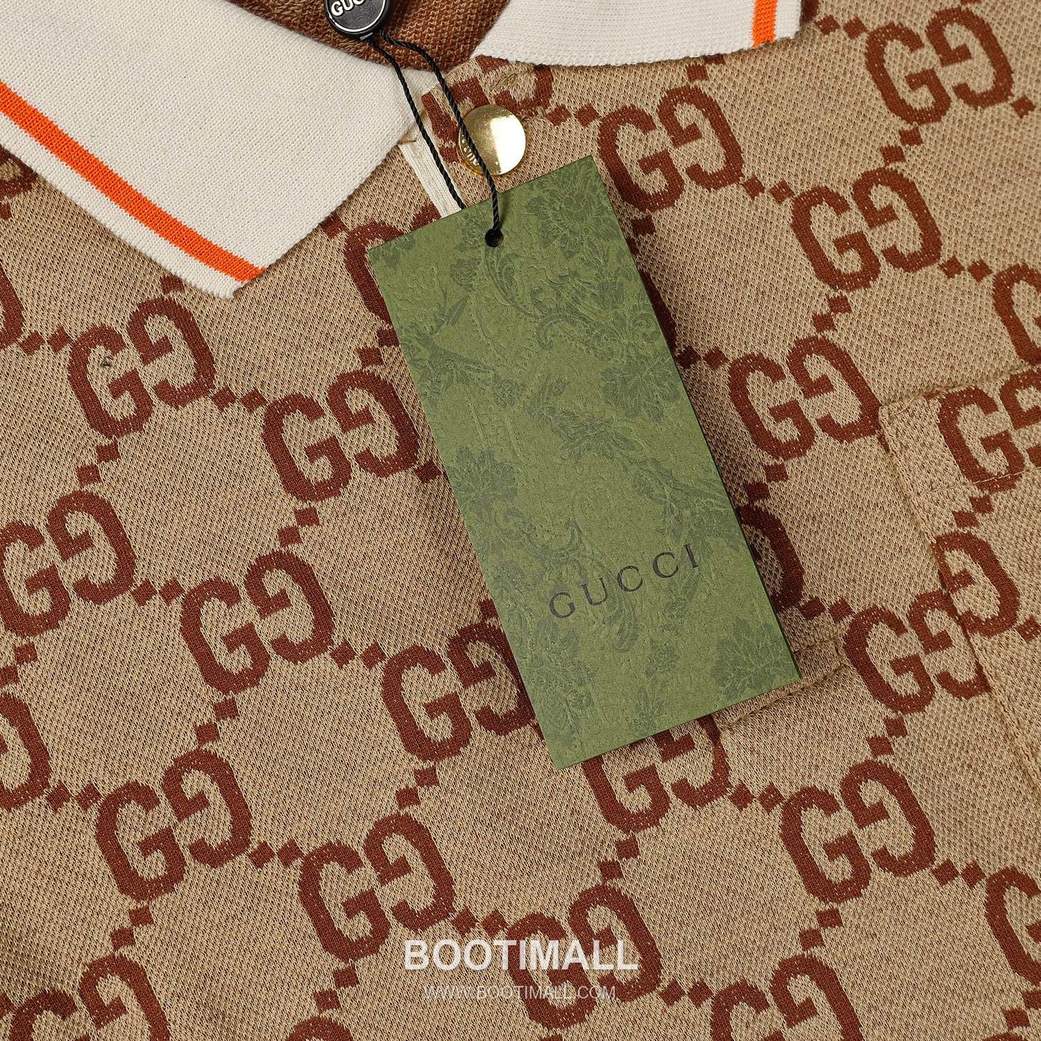 Gucci 2025 S/S Cotton Knit Polo Shirt with Jacquard Logo 구찌 2025SS 코튼 니트 화이트 폴로셔츠 자카드 로고 9