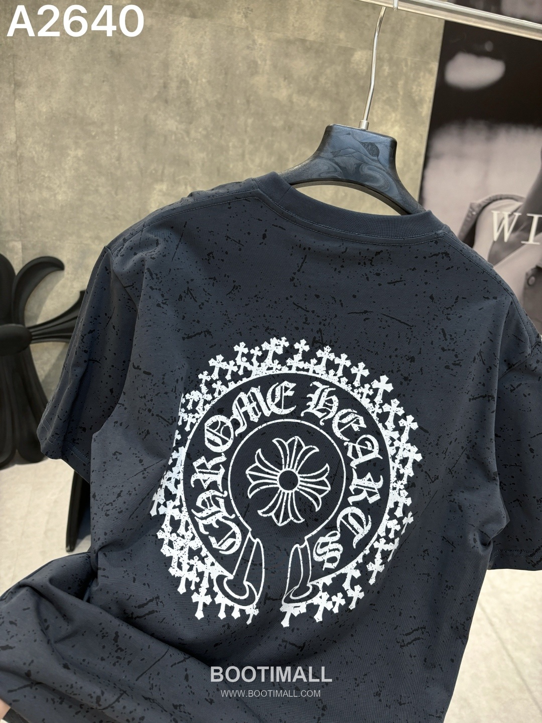 Chrome Hearts 2026 S/S Cotton Short Sleeve T-Shirt with Embroidered Logo 크롬하츠 2026SS 코튼 블랙 티셔츠 자수 로고 3