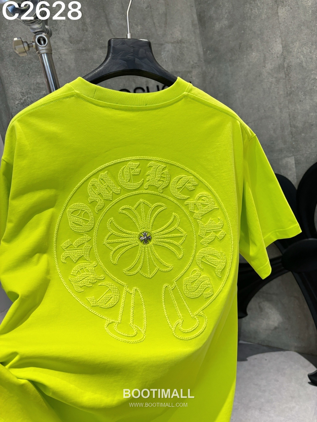 Chrome Hearts 2026 S/S Cotton Short Sleeve T-Shirt with Embroidered Logo 크롬하츠 2026SS 코튼 블랙 티셔츠 자수 로고 3