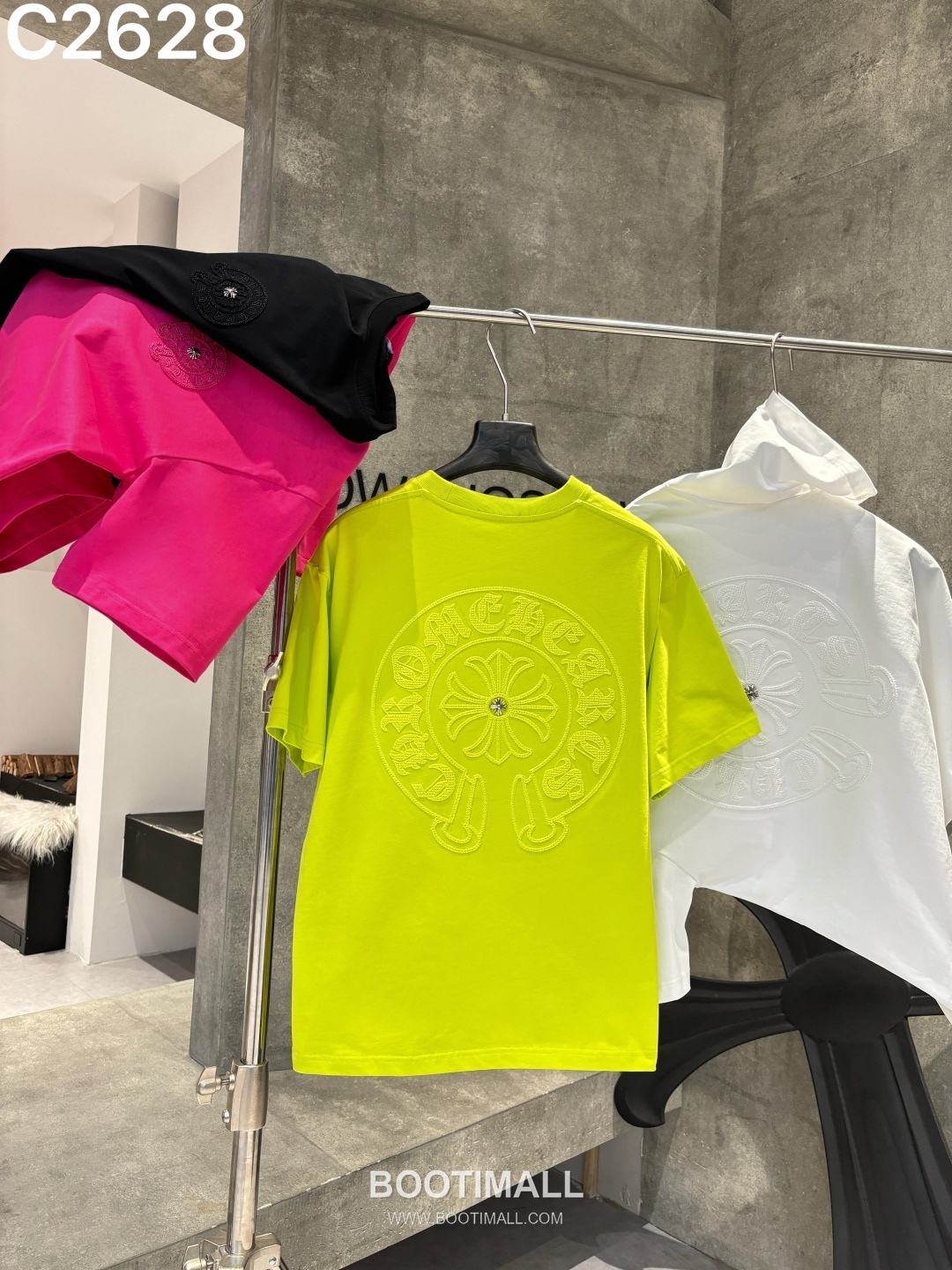 Chrome Hearts 2026 S/S Cotton Short Sleeve T-Shirt with Embroidered Logo 크롬하츠 2026SS 코튼 블랙 티셔츠 자수 로고 7