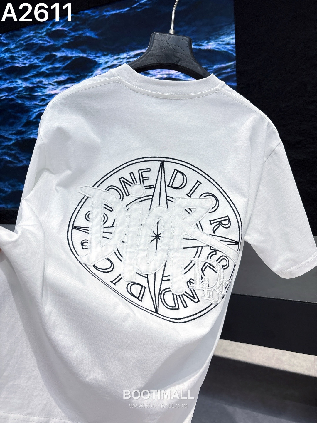 Dior 2026 S/S Cotton Short Sleeve T-Shirt with Embroidered Logo 디올 2026SS 코튼 블랙 티셔츠 자수 로고 1