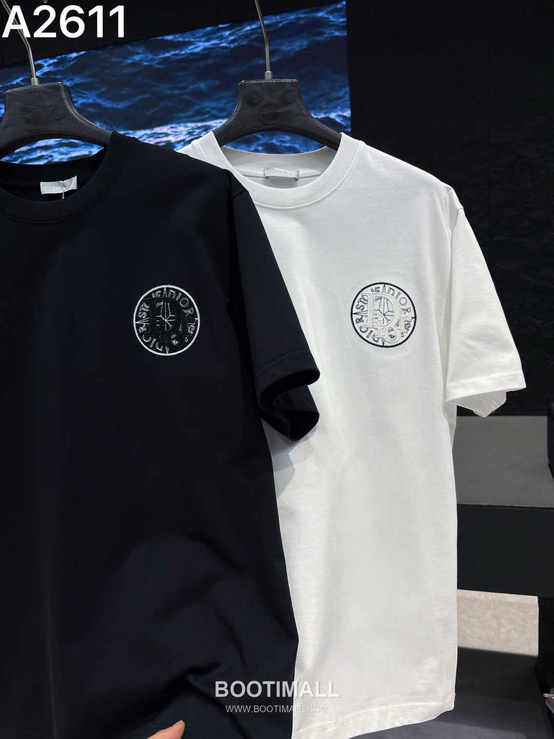 Dior 2026 S/S Cotton Short Sleeve T-Shirt with Embroidered Logo 디올 2026SS 코튼 블랙 티셔츠 자수 로고 3