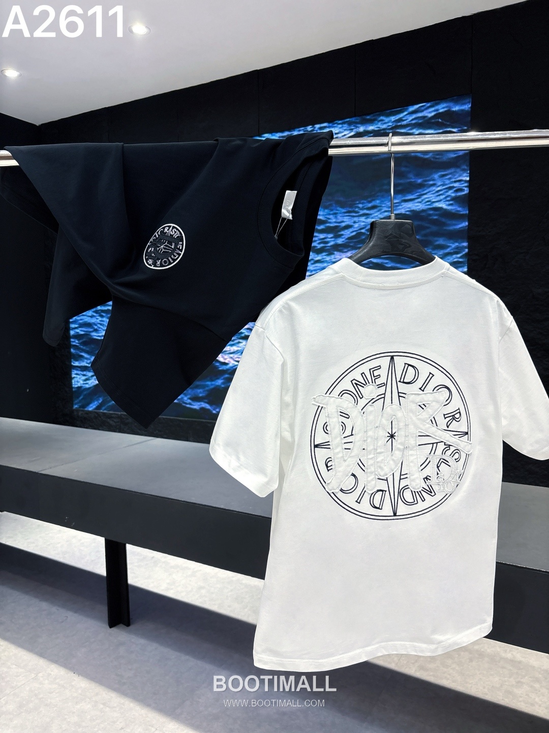 Dior 2026 S/S Cotton Short Sleeve T-Shirt with Embroidered Logo 디올 2026SS 코튼 블랙 티셔츠 자수 로고 6