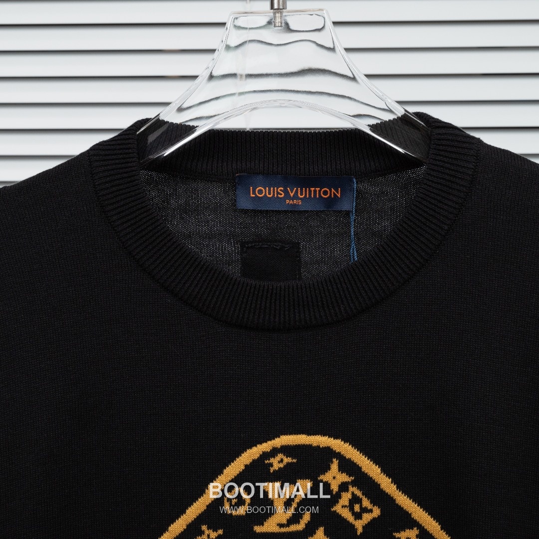 Louis Vuitton 2025 S/S Wool Blend Knit Short Sleeve T-Shirt with Mushroom Motif 루이비통 2025SS 울 니트 아이보리 티셔츠 머쉬룸 자카드 4