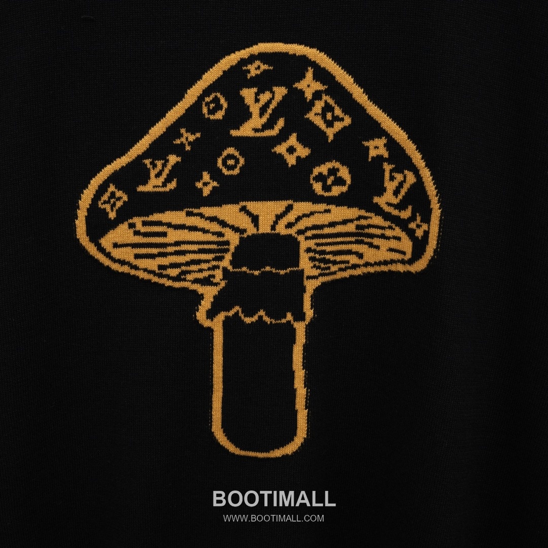 Louis Vuitton 2025 S/S Wool Blend Knit Short Sleeve T-Shirt with Mushroom Motif 루이비통 2025SS 울 니트 아이보리 티셔츠 머쉬룸 자카드 7
