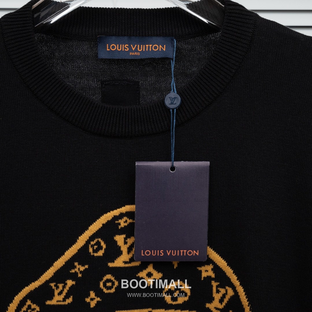 Louis Vuitton 2025 S/S Wool Blend Knit Short Sleeve T-Shirt with Mushroom Motif 루이비통 2025SS 울 니트 아이보리 티셔츠 머쉬룸 자카드 11