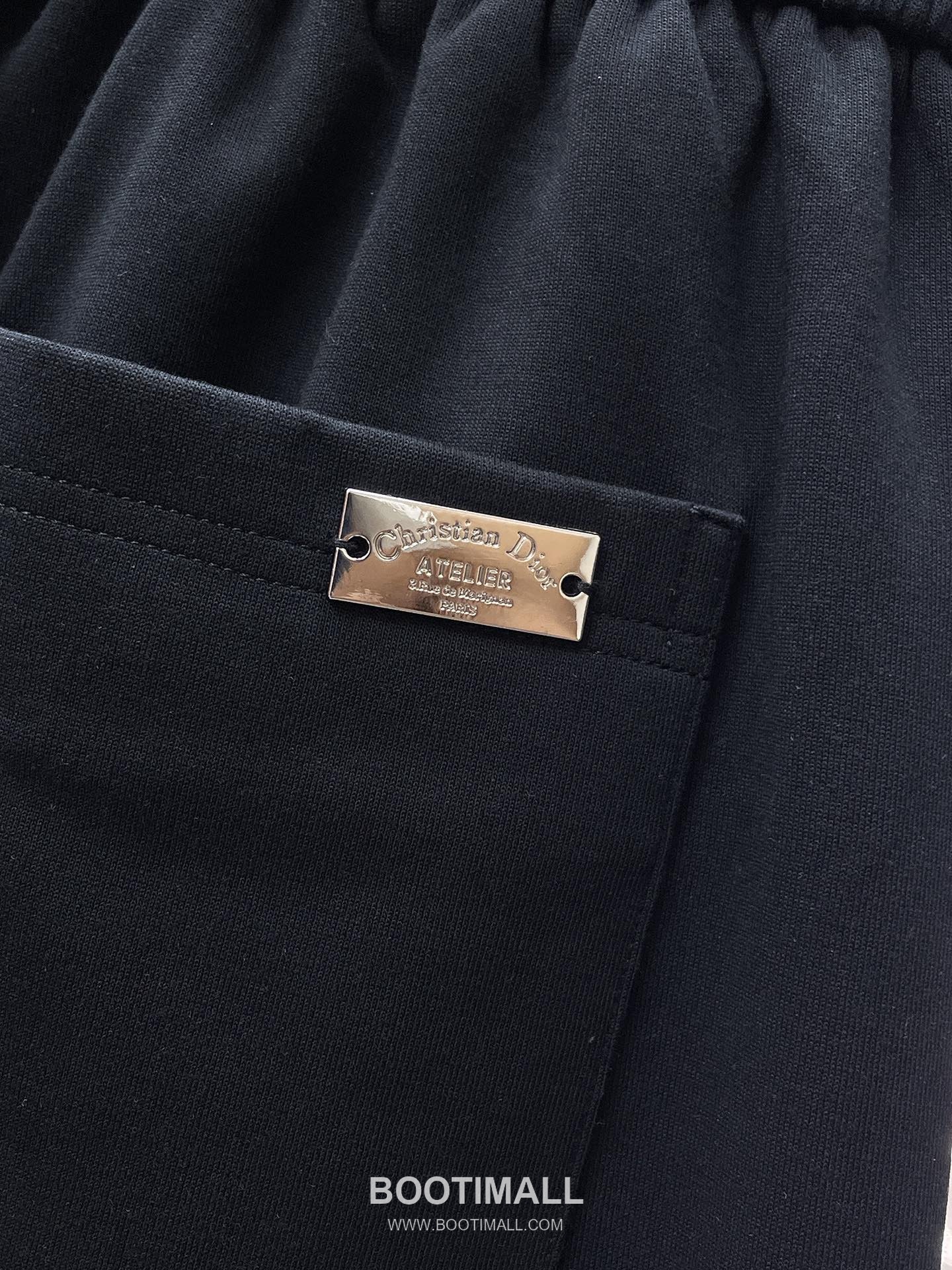 Dior 2026 S/S Polyester Blend Shorts with Logo Detail 디올 2026SS 폴리에스터 블랙 쇼츠 로고 디테일 11