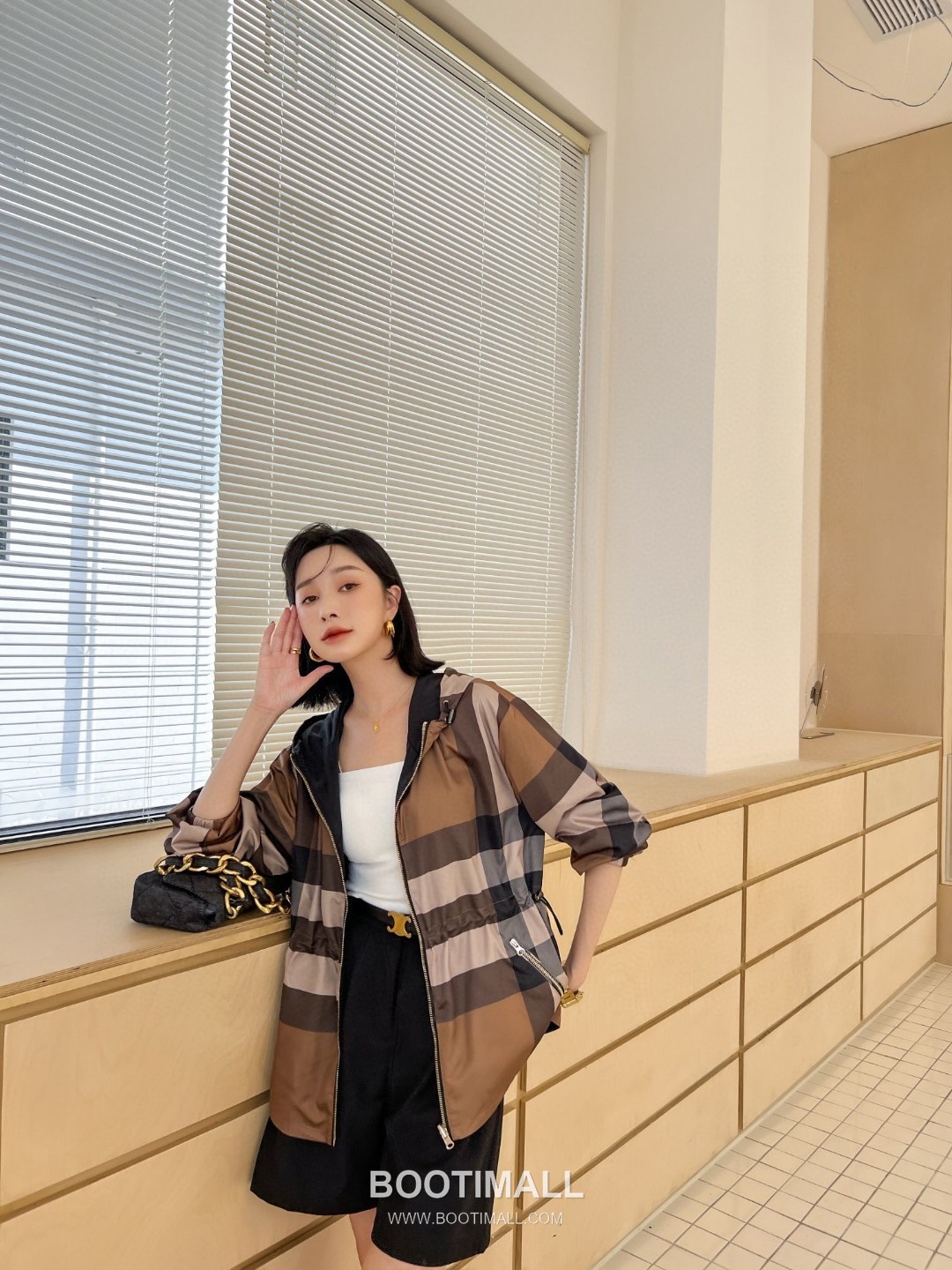 Burberry 2026 S/S Recycled Polyester Hooded Jacket with Check Print 버버리 2026SS 폴리에스터 베이지 재킷 체크 프린트 후드 2