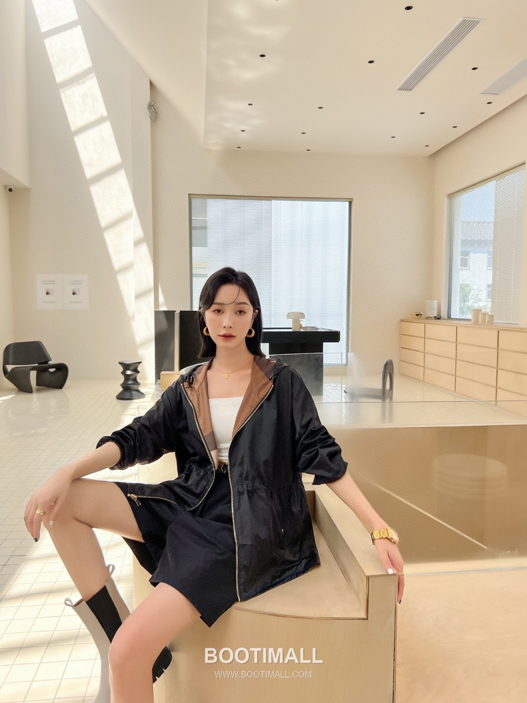 Burberry 2026 S/S Recycled Polyester Hooded Jacket with Check Print 버버리 2026SS 폴리에스터 베이지 재킷 체크 프린트 후드 7