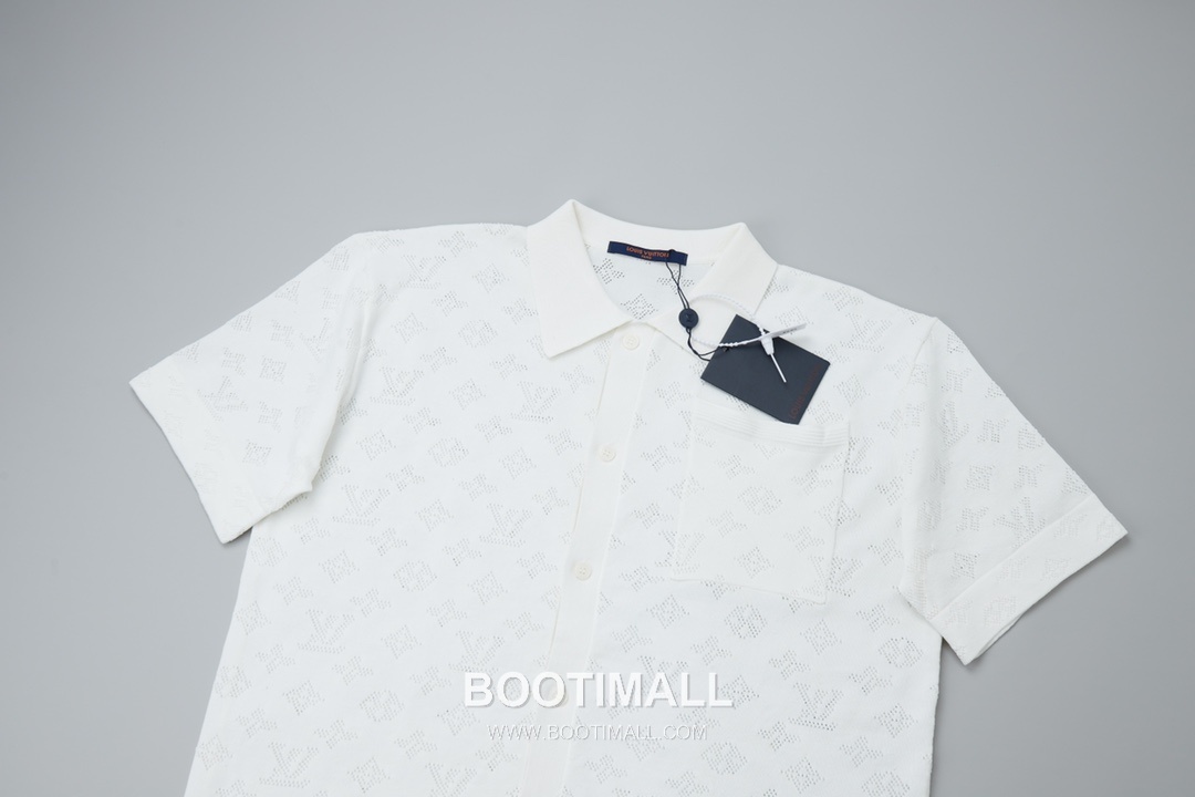 Louis Vuitton 2025 S/S Cotton Polyester Knit Cardigan with Openwork Jacquard 루이비통 2025SS 코튼 폴리에스터 아이보리 가디건 자카드 니트 3