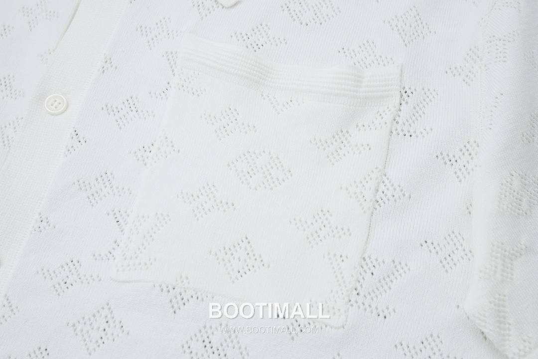 Louis Vuitton 2025 S/S Cotton Polyester Knit Cardigan with Openwork Jacquard 루이비통 2025SS 코튼 폴리에스터 아이보리 가디건 자카드 니트 5