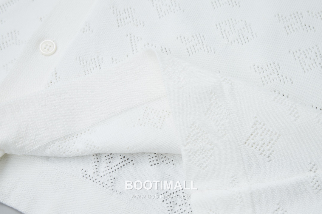 Louis Vuitton 2025 S/S Cotton Polyester Knit Cardigan with Openwork Jacquard 루이비통 2025SS 코튼 폴리에스터 아이보리 가디건 자카드 니트 8