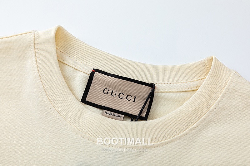 Gucci 2025 S/S Cotton Knit Short Sleeve T-Shirt with Logo Detail 구찌 2025SS 코튼 블랙 티셔츠 로고 니트 5