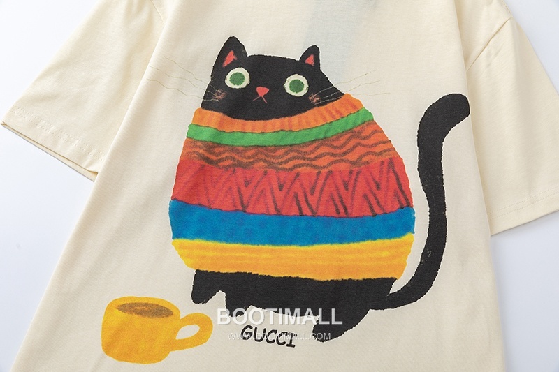 Gucci 2025 S/S Cotton Knit Short Sleeve T-Shirt with Logo Detail 구찌 2025SS 코튼 블랙 티셔츠 로고 니트 2