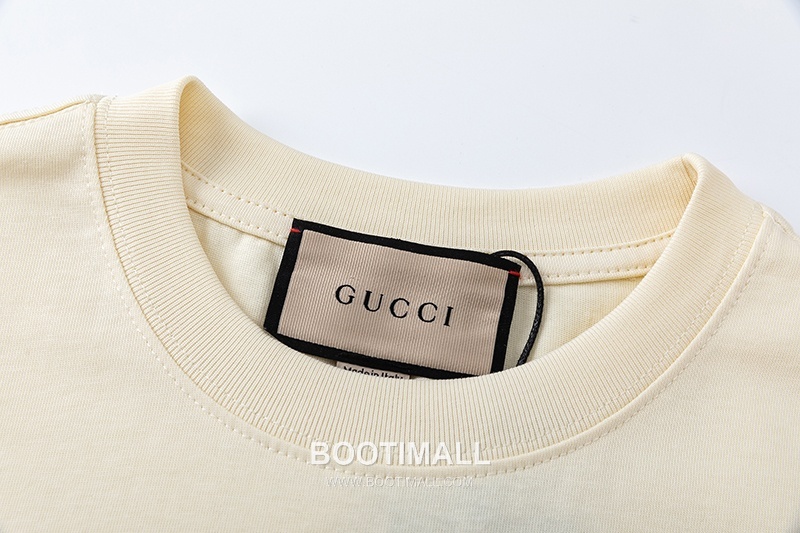 Gucci 2025 S/S Cotton Knit Short Sleeve T-Shirt with Logo Detail 구찌 2025SS 코튼 블랙 티셔츠 로고 니트 6