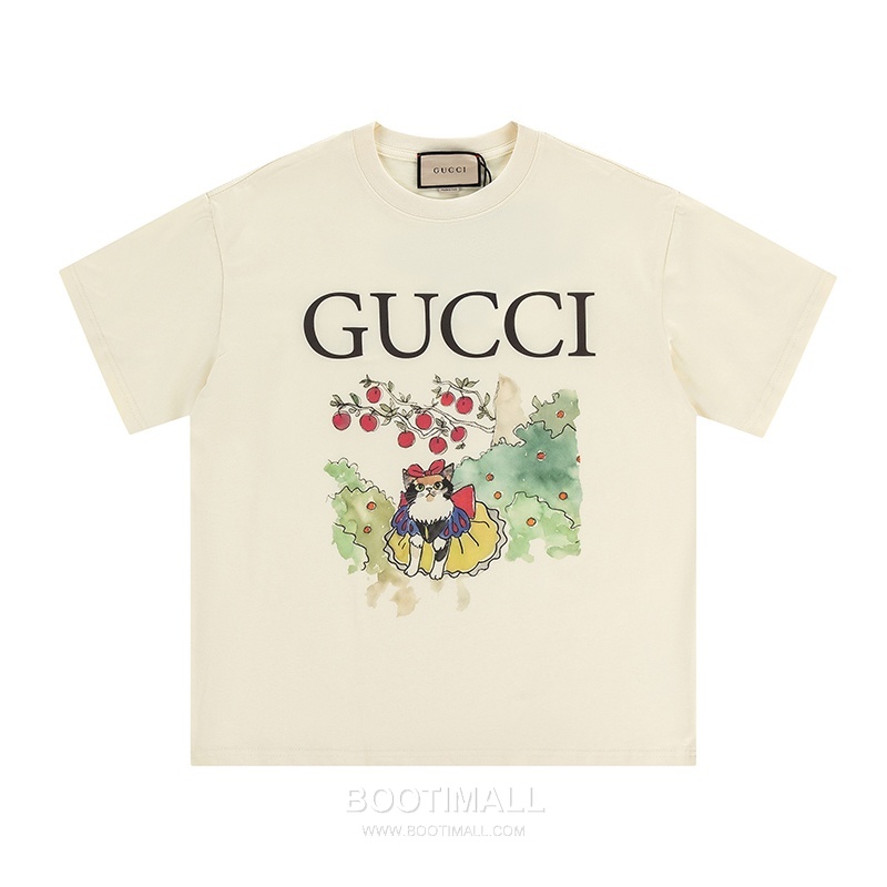Gucci 2025 S/S Cotton Knit Short Sleeve T-Shirt with Logo Detail 구찌 2025SS 코튼 블랙 티셔츠 로고 니트 1