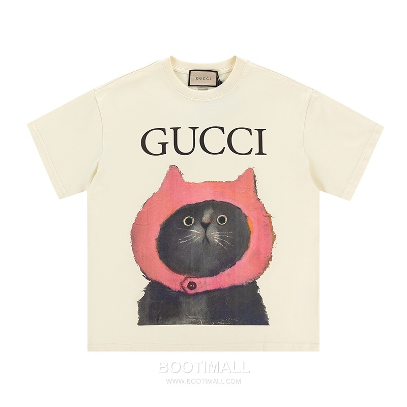 Gucci 2025 S/S Cotton Knit Short Sleeve T-Shirt with Logo Detail 구찌 2025SS 코튼 블랙 티셔츠 로고 니트 1