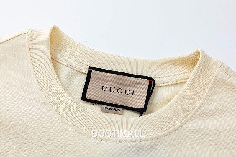 Gucci 2025 S/S Cotton Knit Short Sleeve T-Shirt with Logo Detail 구찌 2025SS 코튼 블랙 티셔츠 로고 니트 4
