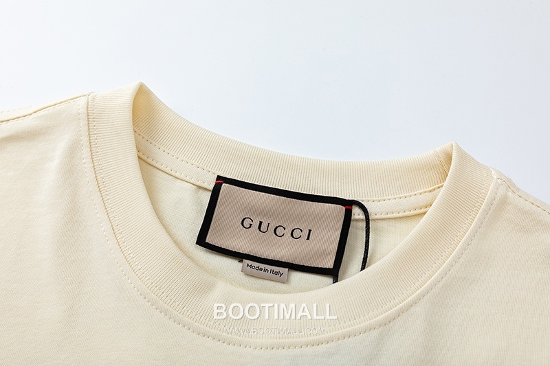 Gucci 2025 S/S Cotton Knit Short Sleeve T-Shirt with Logo Detail 구찌 2025SS 코튼 블랙 티셔츠 로고 니트 4