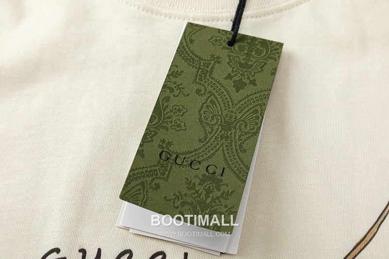 Gucci 2025 S/S Cotton Knit Short Sleeve T-Shirt with Logo Detail 구찌 2025SS 코튼 블랙 티셔츠 로고 니트 5