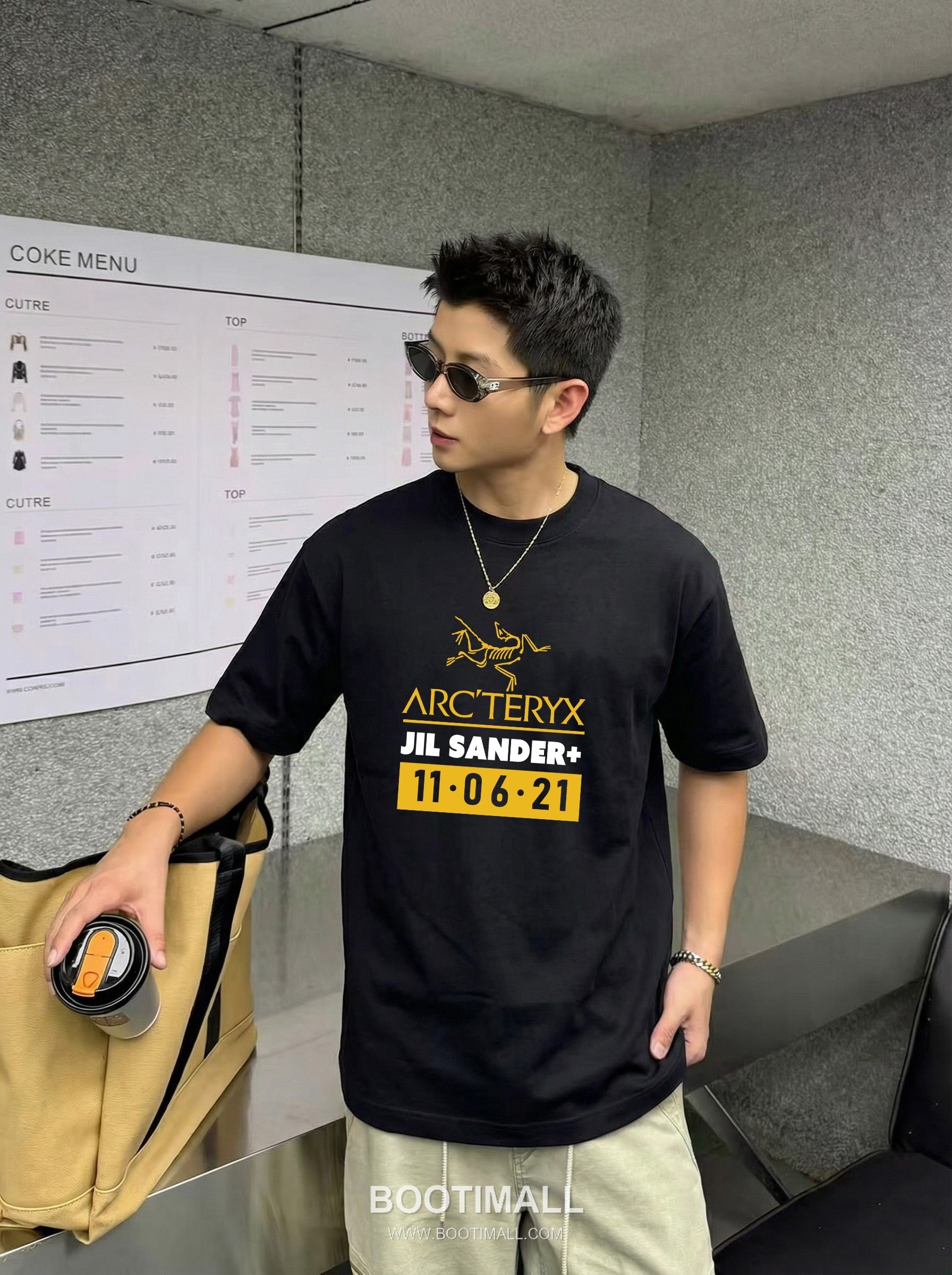 Arc'teryx 2026 S/S Cotton Short Sleeve T-Shirt with Logo Print 아크테릭스 2026SS 코튼 블랙 티셔츠 로고 프린트 3