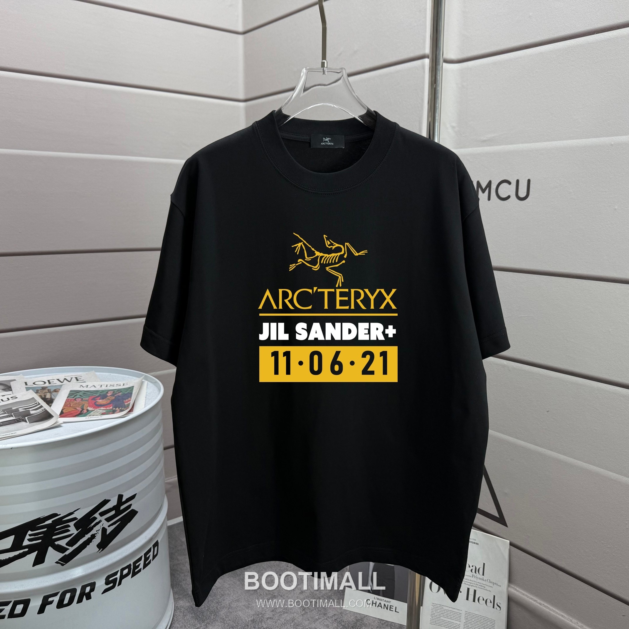 Arc'teryx 2026 S/S Cotton Short Sleeve T-Shirt with Logo Print 아크테릭스 2026SS 코튼 블랙 티셔츠 로고 프린트 5