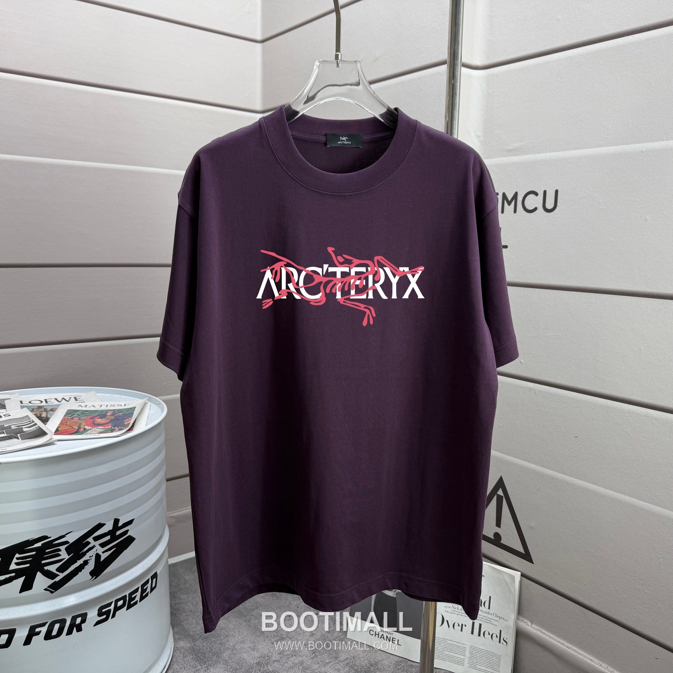Arc'teryx 2026 S/S Cotton Short Sleeve T-Shirt with Logo Print 아크테릭스 2026SS 코튼 블랙 티셔츠 로고 프린트 5