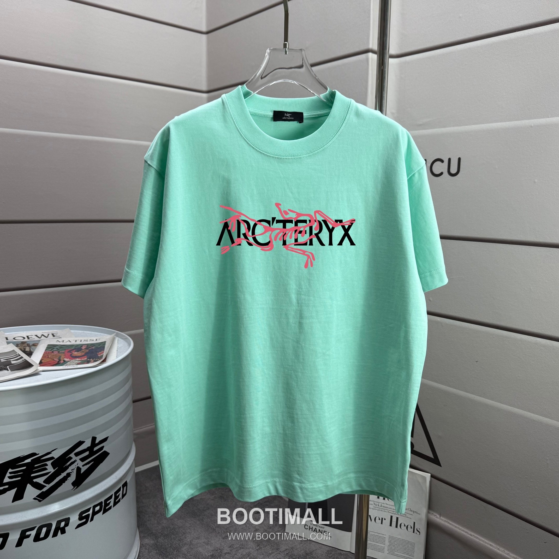 Arc'teryx 2026 S/S Cotton Short Sleeve T-Shirt with Logo Print 아크테릭스 2026SS 코튼 블랙 티셔츠 로고 프린트 5