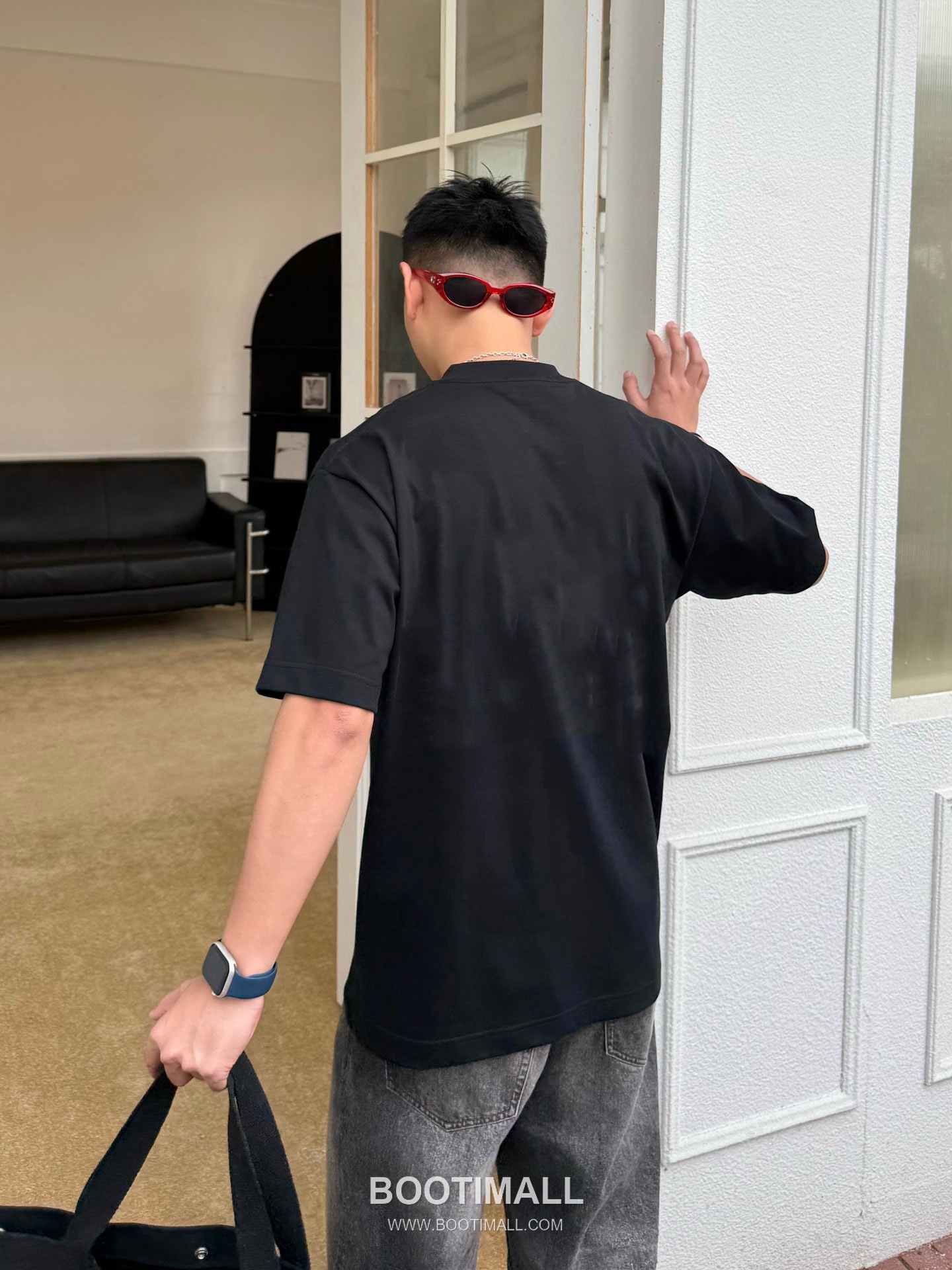 Arc'teryx 2026 S/S Cotton Short Sleeve T-Shirt with Logo Print 아크테릭스 2026SS 코튼 블랙 티셔츠 로고 프린트 2