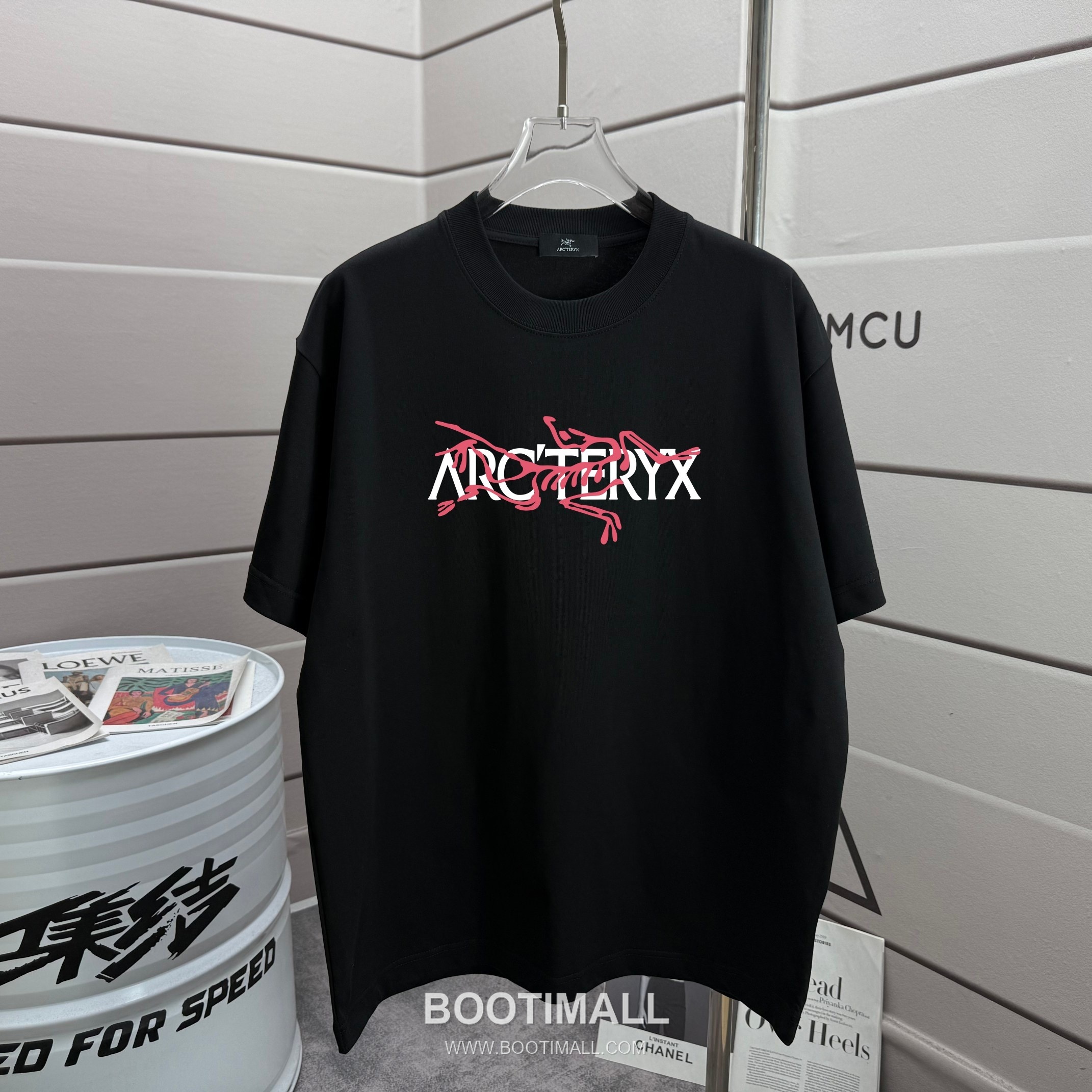 Arc'teryx 2026 S/S Cotton Short Sleeve T-Shirt with Logo Print 아크테릭스 2026SS 코튼 블랙 티셔츠 로고 프린트 5