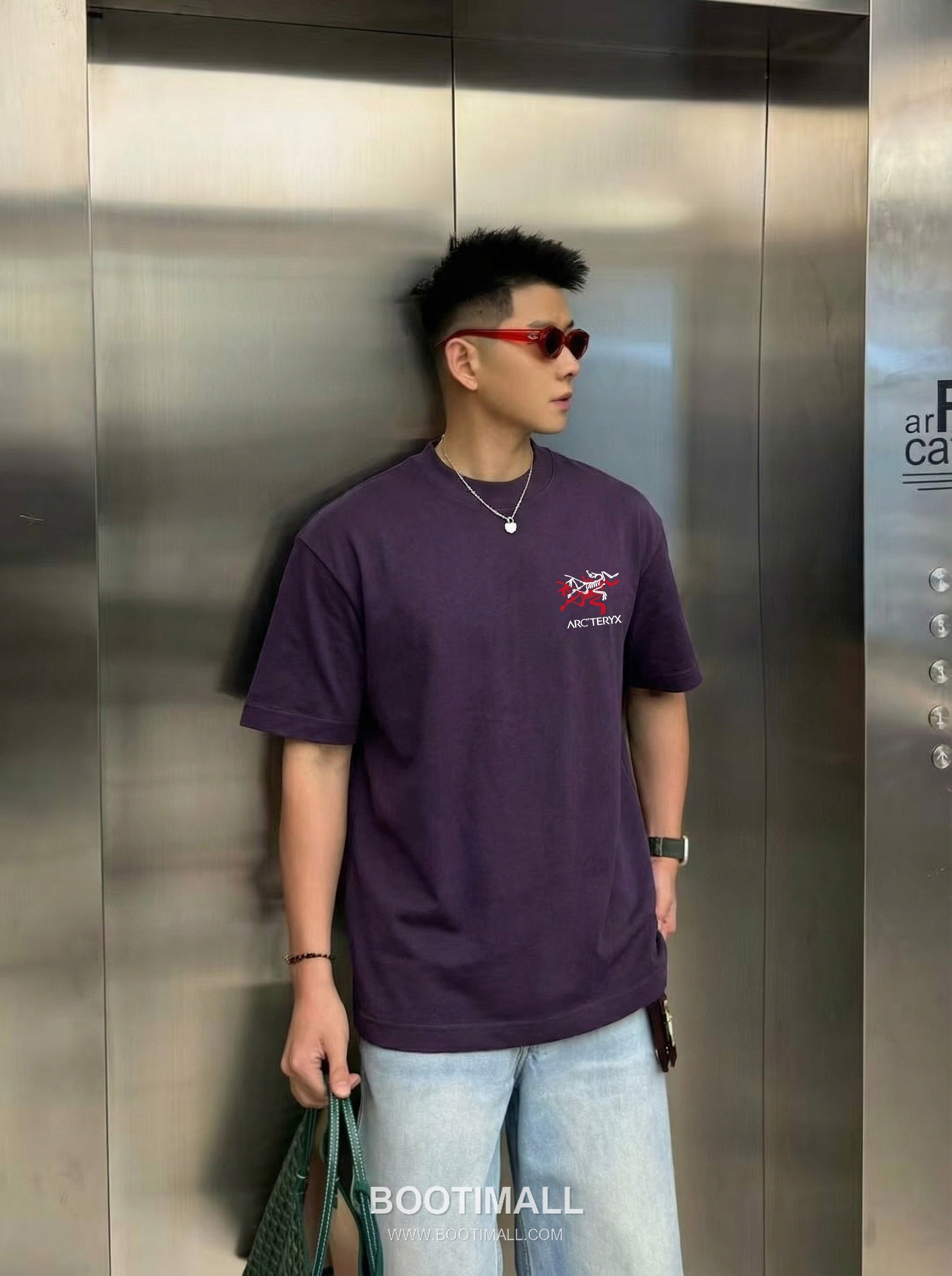 Arc'teryx 2026 S/S Cotton Short Sleeve T-Shirt with Logo Print 아크테릭스 2026SS 코튼 블랙 티셔츠 로고 프린트 2