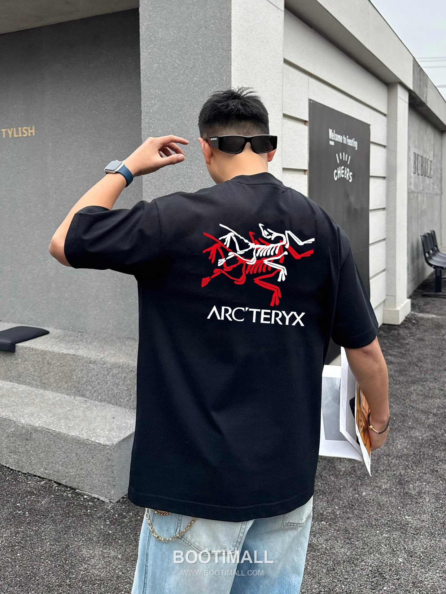 Arc'teryx 2026 S/S Cotton Short Sleeve T-Shirt with Logo Print 아크테릭스 2026SS 코튼 블랙 티셔츠 로고 프린트 3