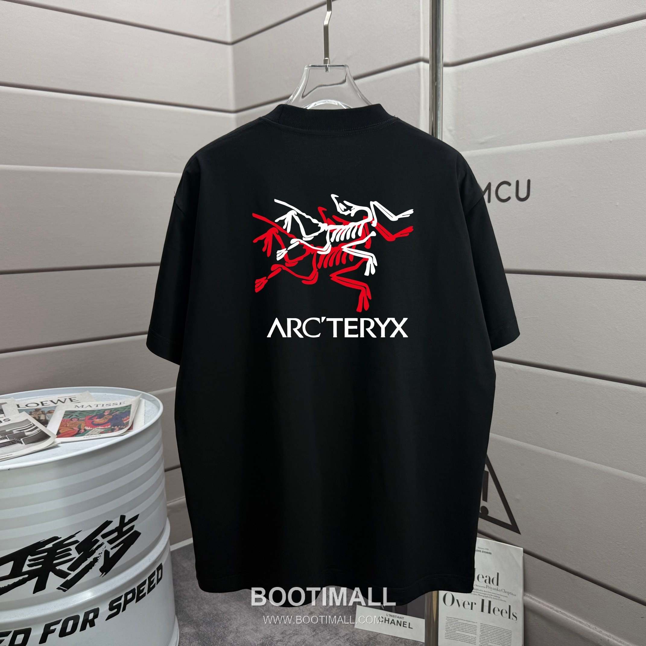 Arc'teryx 2026 S/S Cotton Short Sleeve T-Shirt with Logo Print 아크테릭스 2026SS 코튼 블랙 티셔츠 로고 프린트 5