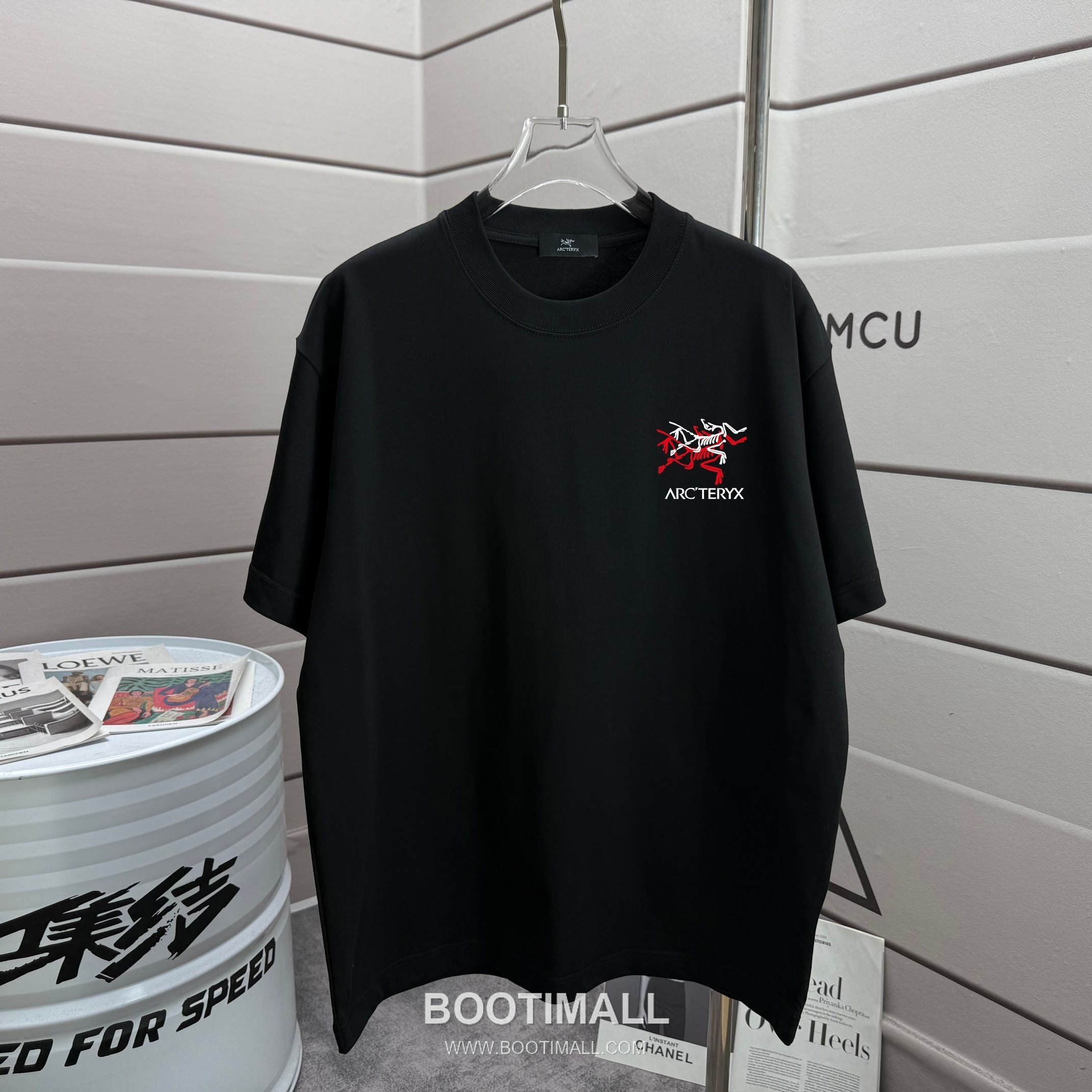 Arc'teryx 2026 S/S Cotton Short Sleeve T-Shirt with Logo Print 아크테릭스 2026SS 코튼 블랙 티셔츠 로고 프린트 6