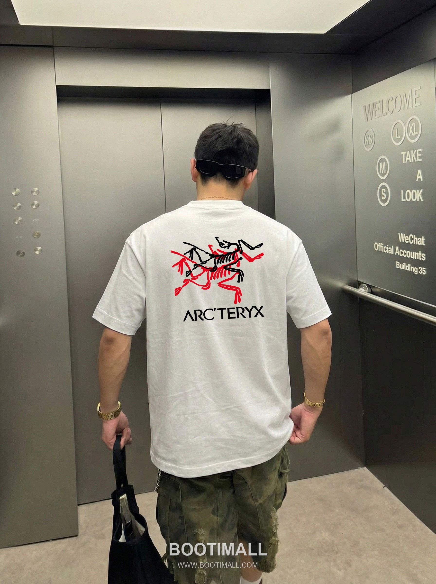 Arc'teryx 2026 S/S Cotton Short Sleeve T-Shirt with Logo Print 아크테릭스 2026SS 코튼 블랙 티셔츠 로고 프린트 3