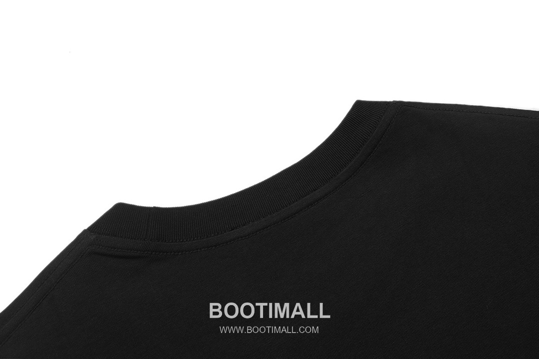 Fendi 2025 S/S Cotton Short Sleeve T-Shirt with Double F Embroidered Logo and Ink Print 펜디 2025SS 코튼 블랙 티셔츠 더블F 자수 잉크 프린트 9