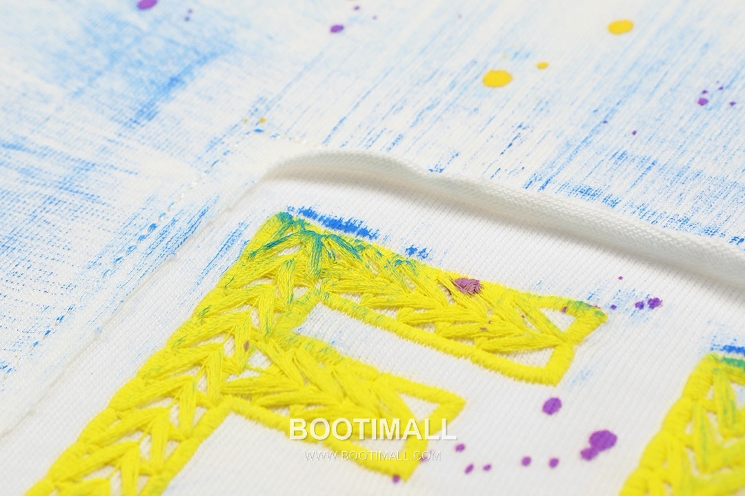 Fendi 2025 S/S Cotton Short Sleeve T-Shirt with Double F Embroidered Logo and Ink Print 펜디 2025SS 코튼 블랙 티셔츠 더블F 자수 잉크 프린트 5