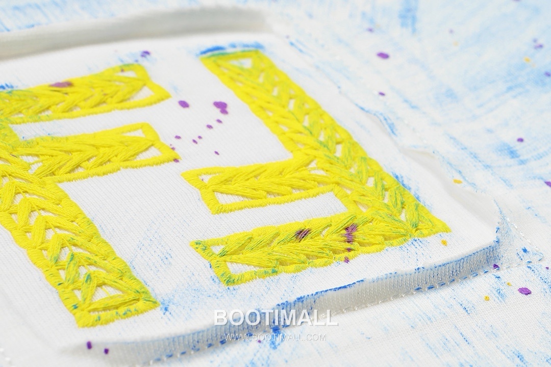 Fendi 2025 S/S Cotton Short Sleeve T-Shirt with Double F Embroidered Logo and Ink Print 펜디 2025SS 코튼 블랙 티셔츠 더블F 자수 잉크 프린트 6