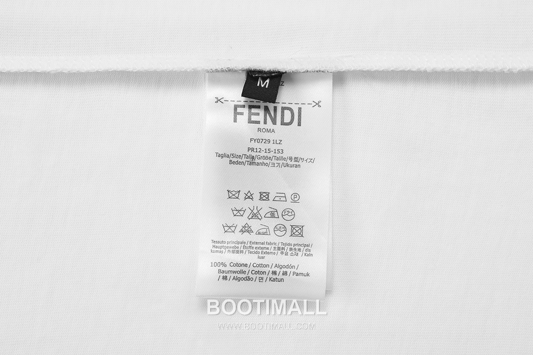 Fendi 2025 S/S Cotton Short Sleeve T-Shirt with Double F Embroidered Logo and Ink Print 펜디 2025SS 코튼 블랙 티셔츠 더블F 자수 잉크 프린트 10
