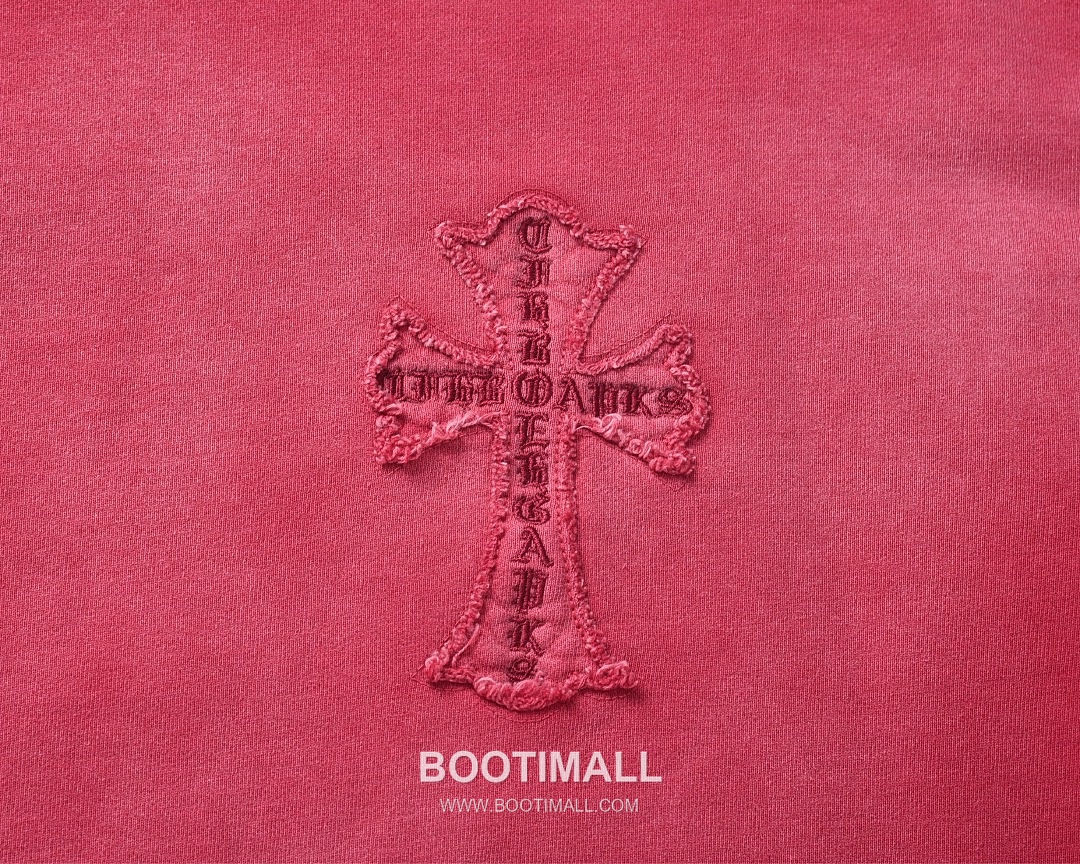 Chrome Hearts 2025 F/W Cotton Loop Terry Hoodie with Patch Embroidered Logo 크롬하츠 2025FW 코튼 블랙 후드 패치 자수 3