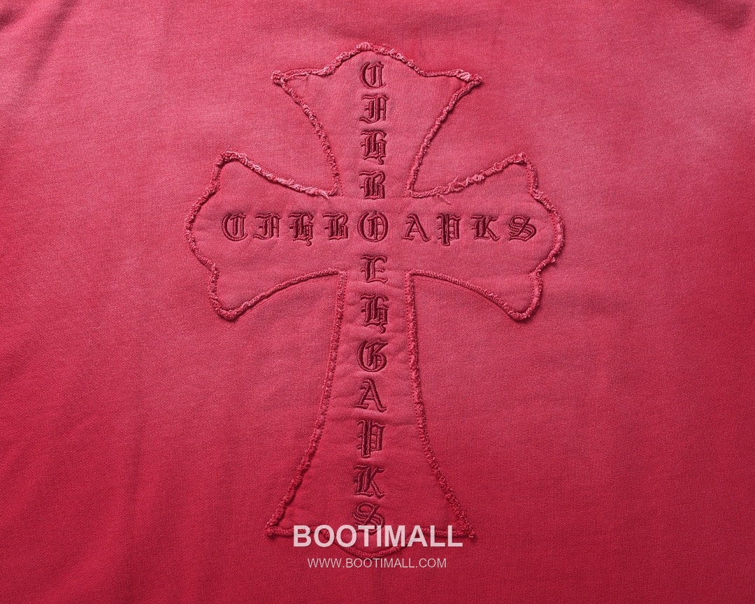 Chrome Hearts 2025 F/W Cotton Loop Terry Hoodie with Patch Embroidered Logo 크롬하츠 2025FW 코튼 블랙 후드 패치 자수 6