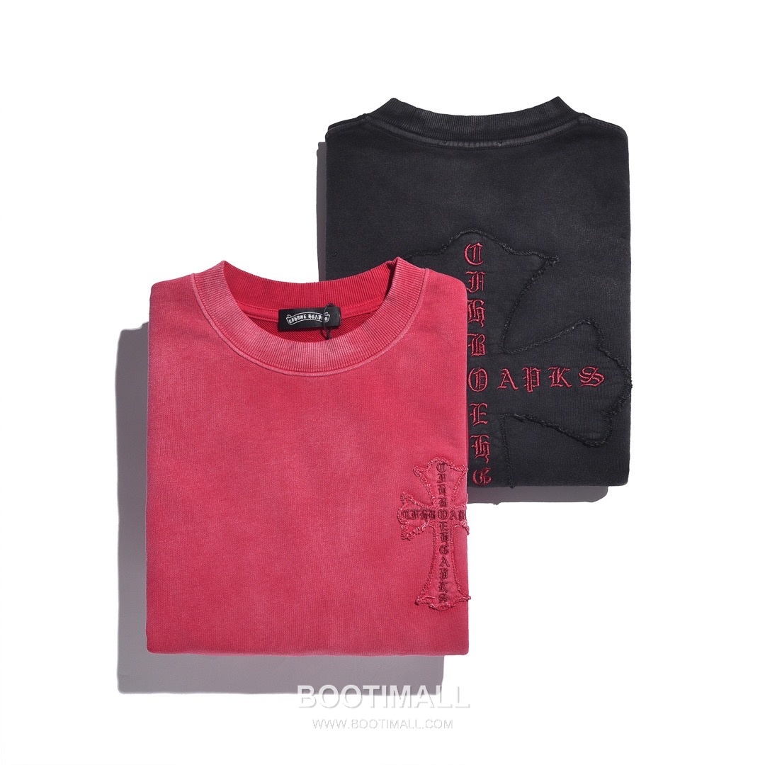 Chrome Hearts 2025 F/W Cotton Loop Terry Hoodie with Patch Embroidered Logo 크롬하츠 2025FW 코튼 블랙 후드 패치 자수 8