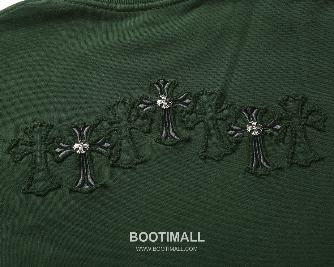 Chrome Hearts 2025 F/W Cotton Loop Terry Hoodie with Patch Embroidered Logo 크롬하츠 2025FW 코튼 블랙 후드 패치 자수 3