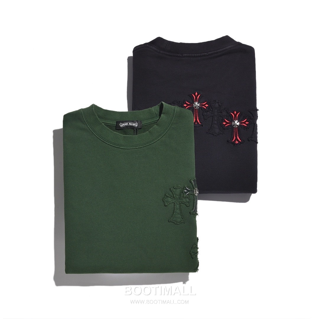 Chrome Hearts 2025 F/W Cotton Loop Terry Hoodie with Patch Embroidered Logo 크롬하츠 2025FW 코튼 블랙 후드 패치 자수 8